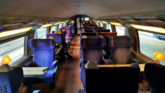 À l'intérieur de la SNCF Renfe