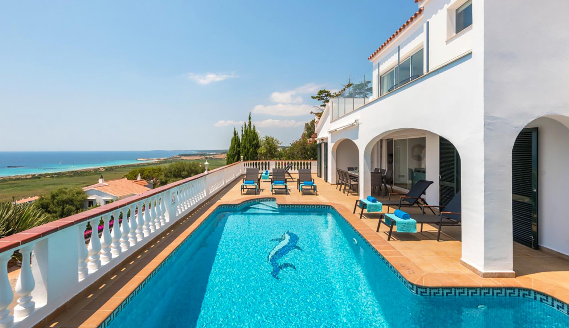 Villa près de Son Bou avec vue sur la mer
