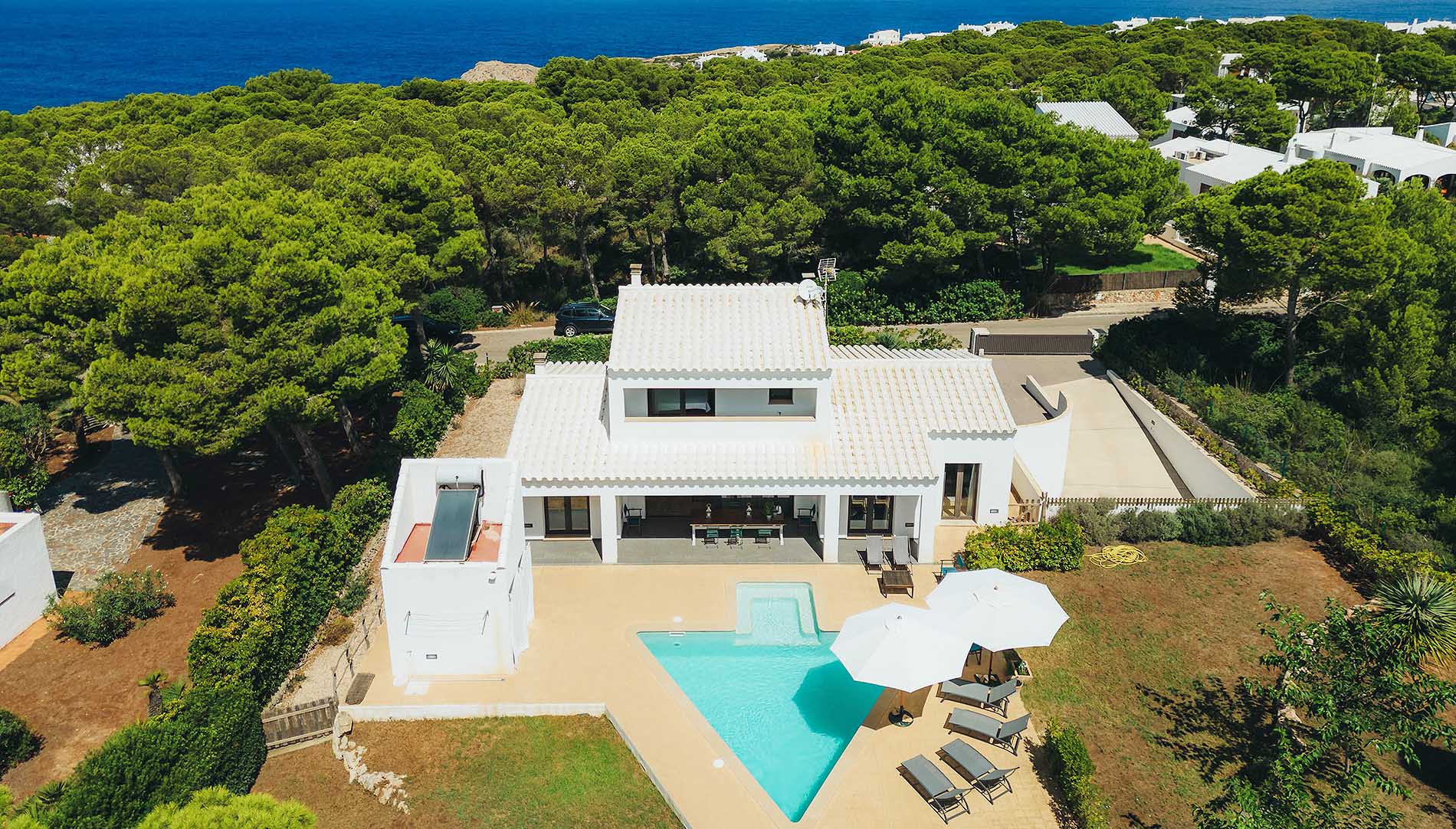 Villa privée avec piscine à louer à Cala Morell, Minorque