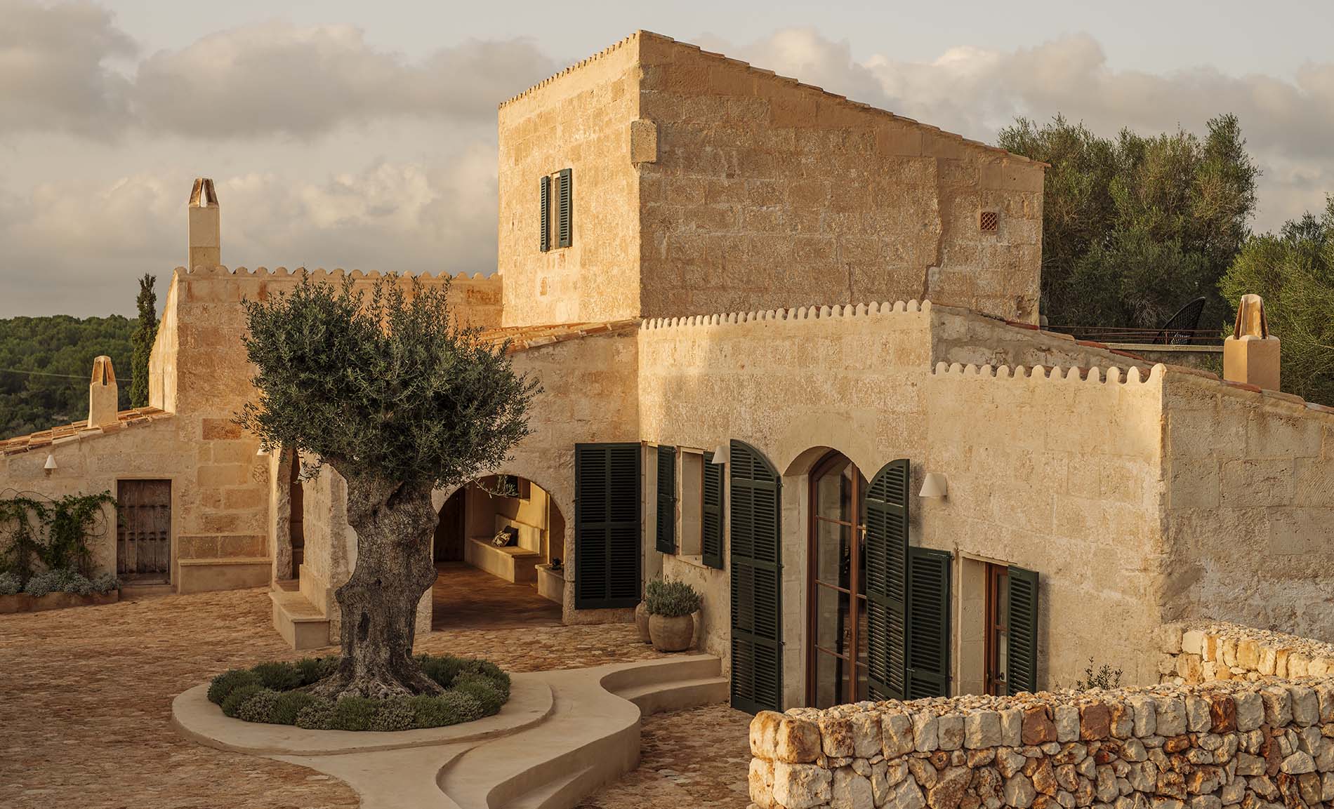 Domaine privé de villas de campagne de luxe près de Cala Macarella, Minorque